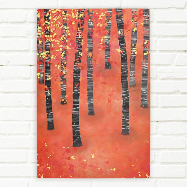 Birch Forest Landscape Metal Print (Creator Uploaded)