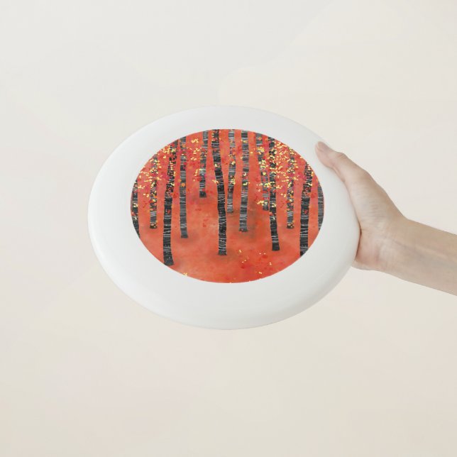 Birch Forest Landscape Wham-O Frisbee (In Hand)