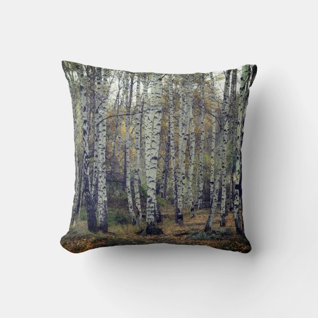 Birch Forrest Throw Cushion 41 x 41 cm (Front)