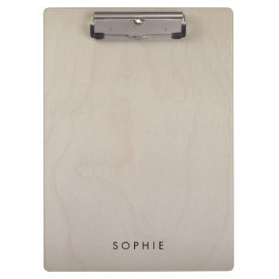 Birch Plywood Light Wood Grain Modern Clipboard