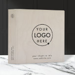 Birch Plywood Logo | Business Modern Wood Grain 3 Ring Binder<br><div class="desc">A simpe birch plywood light wood grain effect business template design in a natural rustic 'Scandi' Scandinavian design style which can be easily updated with your company logo and company slogan or info. The perfect desgin for a lover of natural wood finishes, an architect, interior designer, carpenter, wood worker ......</div>