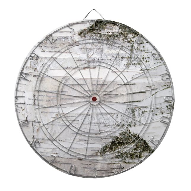 Birch Tree Bark Dart Board (Front)