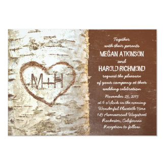 Birch Bark Wedding Invitations Birch Trees Wedding Invitations Announcements Zazzle