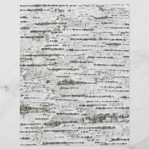 Birch Tree Bark White Gray Pattern Scrapbook Paper