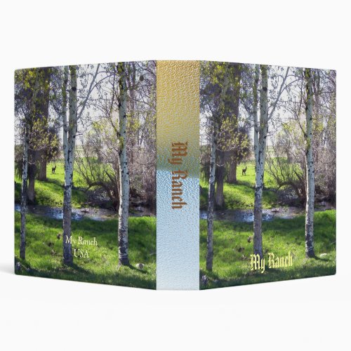 Birch Tree Beauty 3 Ring Binder