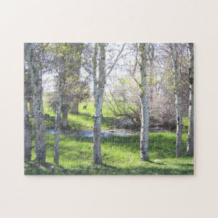 Birch Tree Beauty Jigsaw Puzzle