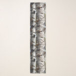 Birch Tree Chiffon Scarf<br><div class="desc">Wrap yourself in a forest of birch trees in this long, lustrous chiffon scarf. These foothills favourites read nearly black and white so I guarantee this scarf will make a great accessory to any outfit.</div>