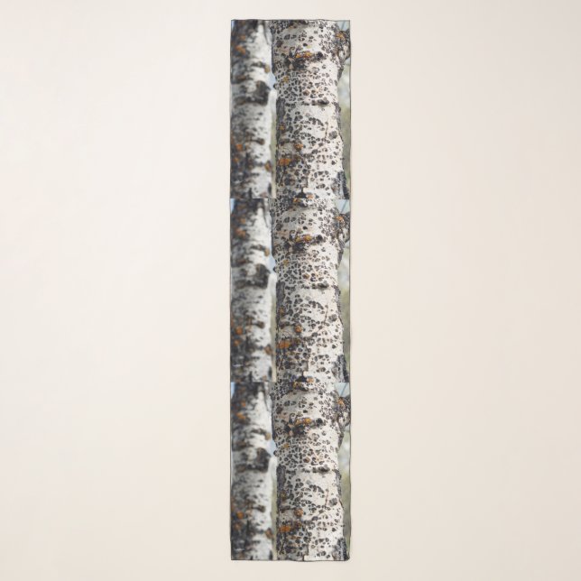 Birch Tree Chiffon Scarf (Front)