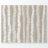 Birch Tree Rustic Woodland Wrapping Paper