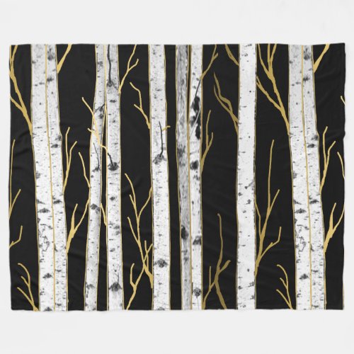 Birch Tree Collection _ Fleece Blanket