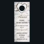 Birch Tree Do Not Disturb Wedding Sign Door Hanger<br><div class="desc">Design features a birch tree bark background with a heart over the doorway cutout. Change the text to whatever you want or leave as is. You change the text under the customize further feature. Check onscreen previews before checking out -- that is what will print for you. IE: onscreen proof....</div>