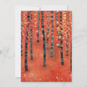 Birch Tree Forest Landscape Flat Card (Front)