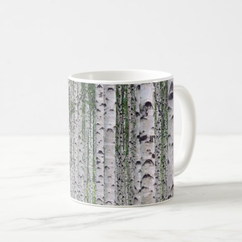 Birch Tree Forest Nature Coffee Mug