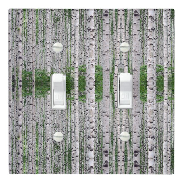 Birch Tree Forest Nature Light Switch Cover (In Situ)