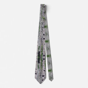 Birch Tree Forest Nature Neck Tie