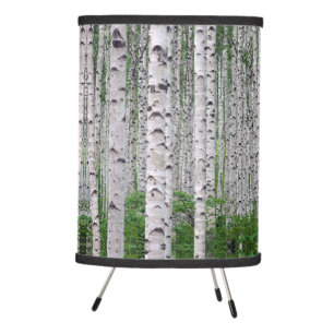 Birch Tree Forest Nature Tripod Lamp