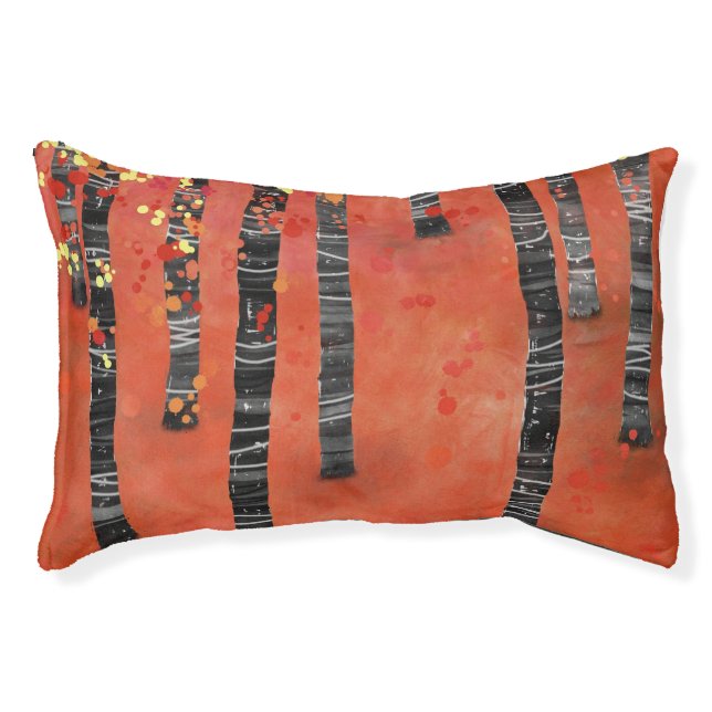 Birch Tree Forest Pet Bed (Front)