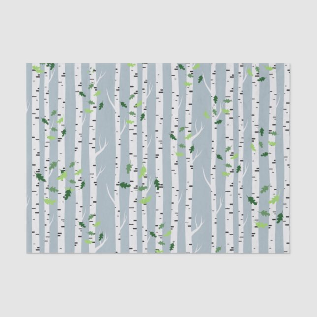 Birch Tree Forest - Woody Tissue Paper (Front)