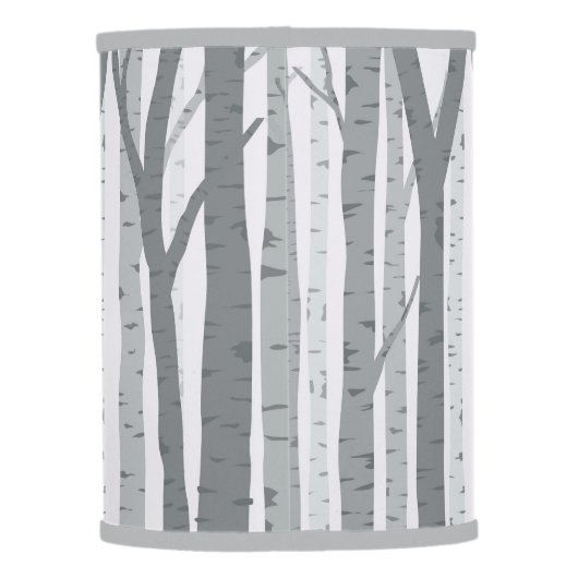 Birch Tree Lamp Shade (Back)