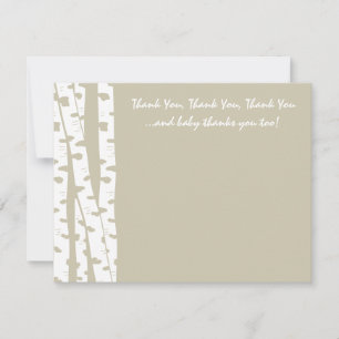 Birch Tree Note of Thanks