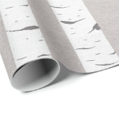 Birch Tree Rustic Woodland Wrapping Paper (Roll Corner)