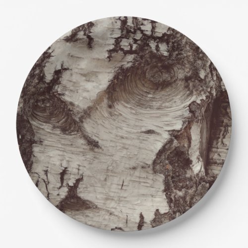 Birch Tree Skin Photo Paper Plates 9