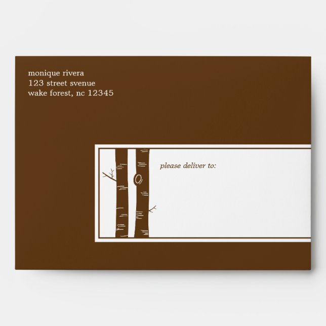 Birch Trees - A7 Envelope (Front)