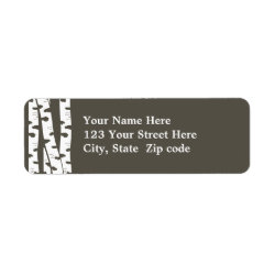 Birch Trees Address or Gift tag Return Address Label