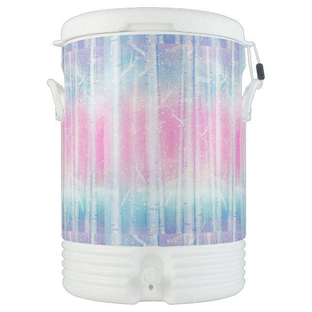 Birch Trees Beverage Cooler (Front)