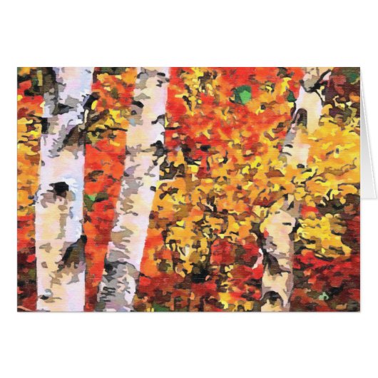 Birch Trees Cards (Front Horizontal)