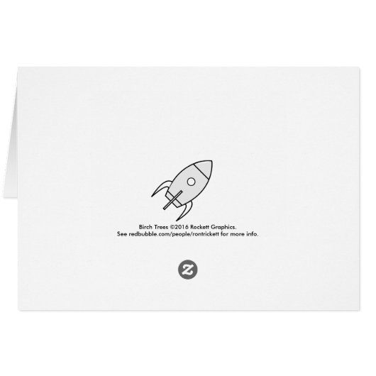 Birch Trees Cards (Back Horizontal)