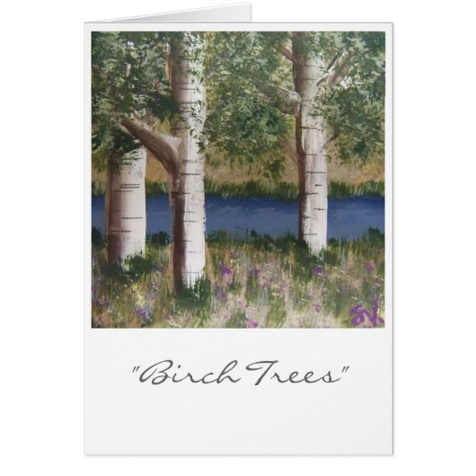 "Birch Trees" Cards (Front)