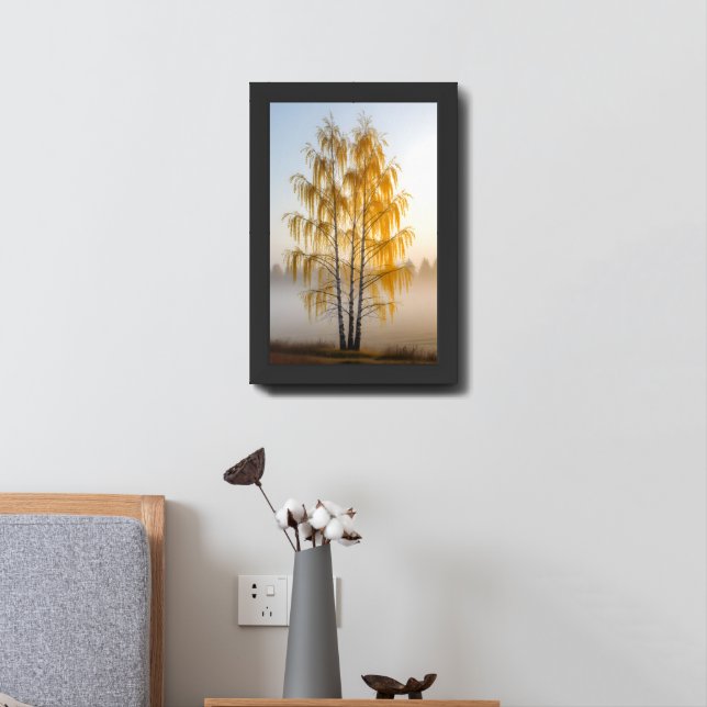 Birch Trees Framed Art (Bedside)