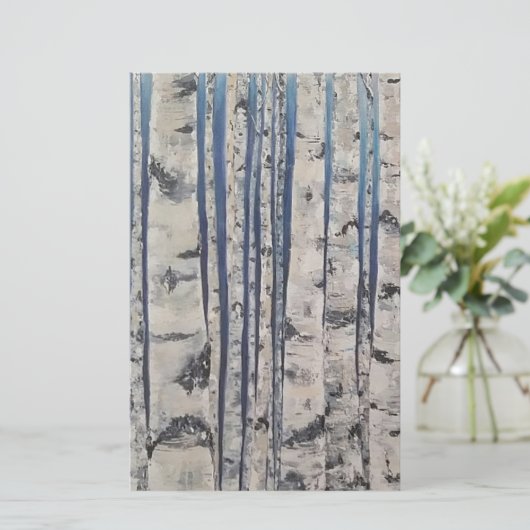 Birch trees Morse Code (Standing Front)