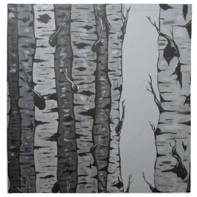 Birch Trees Napkin (Front)