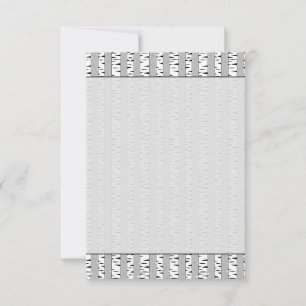 Birch Trees Pattern Bland Black White Note Card