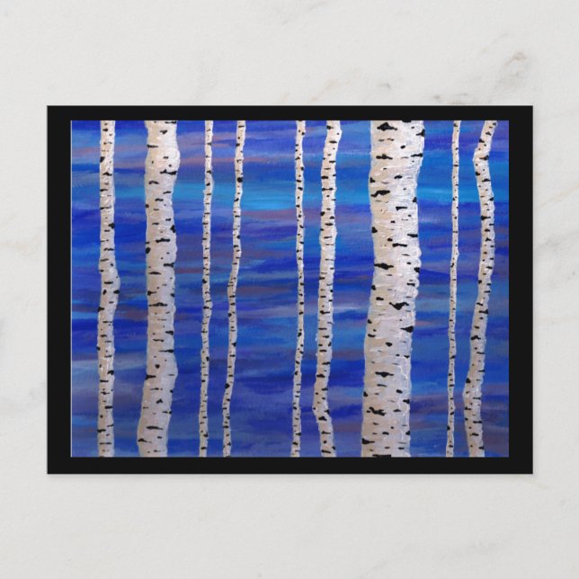 birch trees postcard (Front)