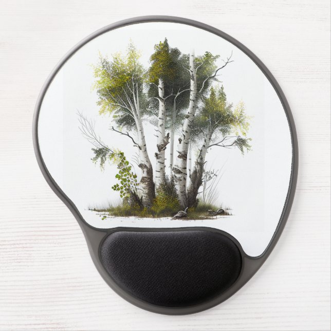 Birch Trees, The Birches Northern Ireland Gel Mouse Pad (Front)