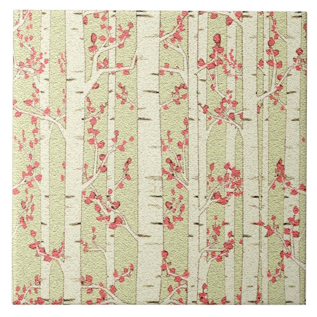 birch trees tile (Front)