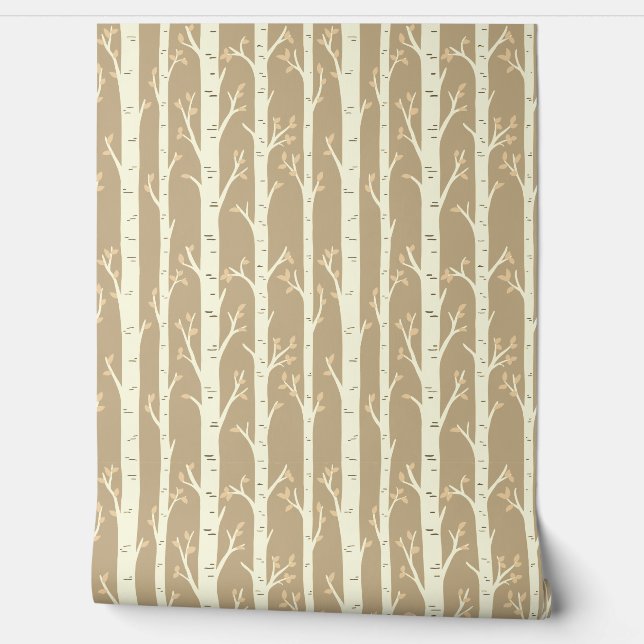 Birch Trees Wallpaper (Unrolling)