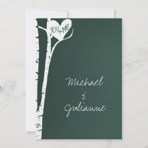 Birch Trees Wedding Invitation