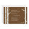 Birch Trees Wedding Invitation - Chocolate
