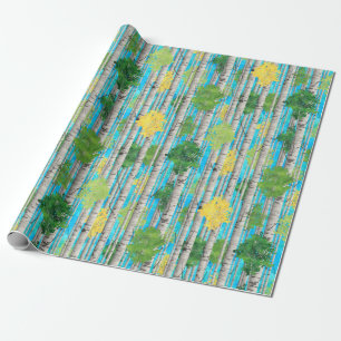 Birch Trees Wrapping Paper
