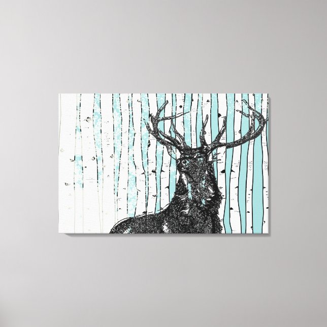 Birch Trees You Choose Background Color Canvas Print (Front)