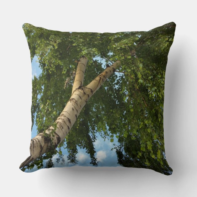 birch umbrella throw pillow (Front)
