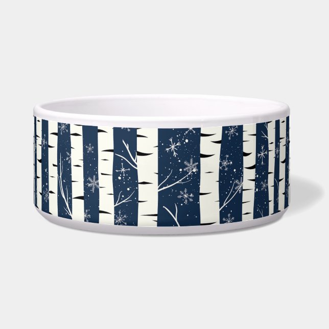 Birch Winter Wonderland Pattern  Bowl (Front)