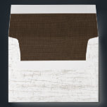 Birch Wood Bark Envelope<br><div class="desc">Rustic look birch wood bark design in dark brown and white to compliment our invitations.</div>