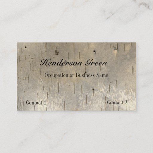 Customizable Birch Wood Print Business Card
