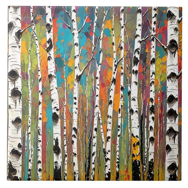 Birch Woods Thunder_Cove Ceramic Tile (Front)