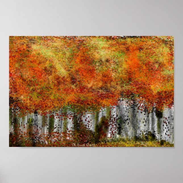 BIRCHES ALL IN A ROW POSTER (Front)